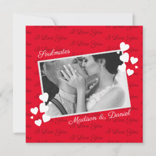 Soulmates I Love You Personalised Photo Valentine