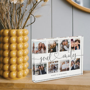Soulmates Script Gift For Friends Photo Collage