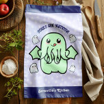 Souls are Yummy Cute Cthulhu Tea Towel<br><div class="desc">Souls are Yummy Cute Cthulhu Kitchen Towel - From the brilliantly twisted and macabre world of master horror writer H.P. Lovecraft comes this “ spook-tacular” kitchen towel. Featuring the Cthulhu, a fictional cosmic entity. Stay scary, while you’re cooking up spells oops I mean dinner lol. A truly unique item which...</div>