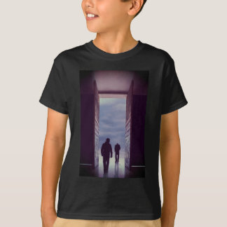 Souls cross over the gate to afterlife  T-Shirt