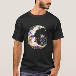 Souls Day Muertos Day Of Dead Sugar Skull Floral C T-Shirt