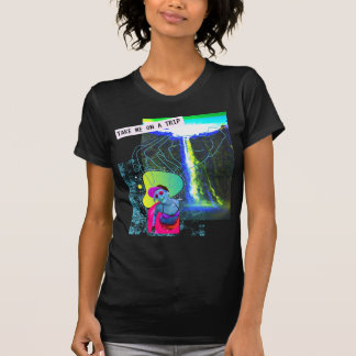Soultrip Trip waterfall Glitch Fun Vaporwave God T-Shirt