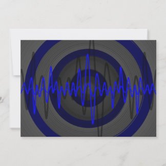 Sound Blue Dark invitation