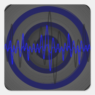 Sound Blue Dark sticker square