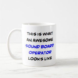 sound board operator, awesome coffee mug