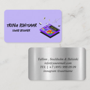 Sound Designer Business Card