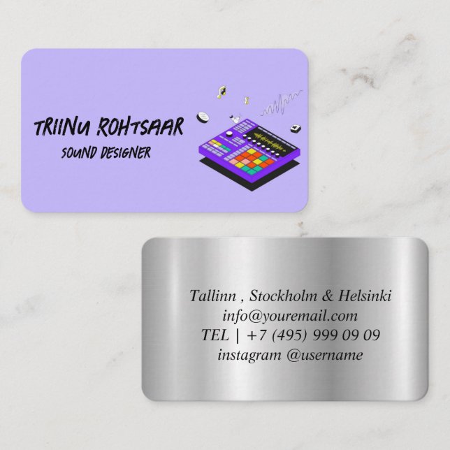 Sound Designer Business Card (Front/Back)