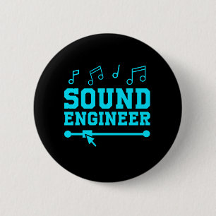 Sound Engineer Audio Engineer Music Profession Gif 6 Cm Round Badge