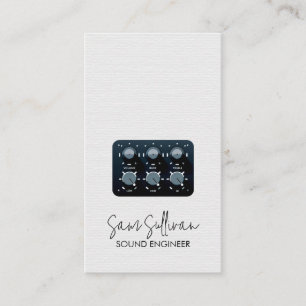 Sound Engineer Audio Engineering Business Card