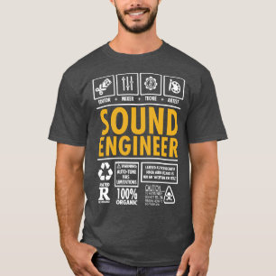 Sound Engineer Mixer Editor Artist T-Shirt