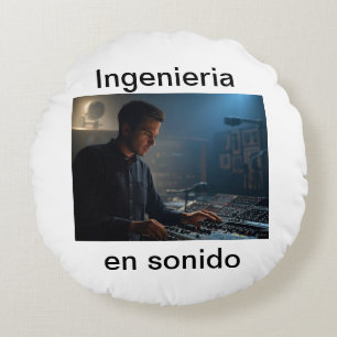 Sound engineering round cushion