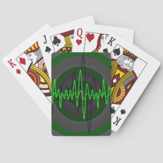 Sound Green Dark playing cards