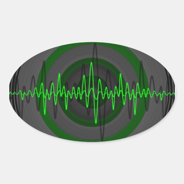 Sound Green Dark sticker oval (Front)