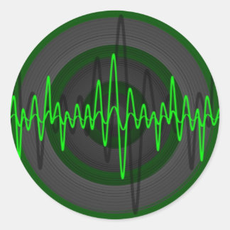 Sound Green Dark sticker round