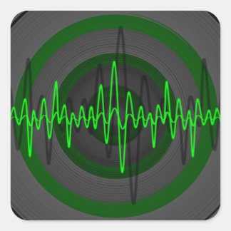 Sound Green Dark sticker square