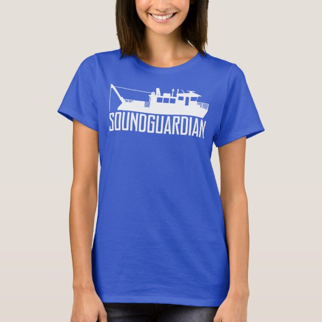 Sound Guardian Womens Navy Blue T-Shirt (Front)