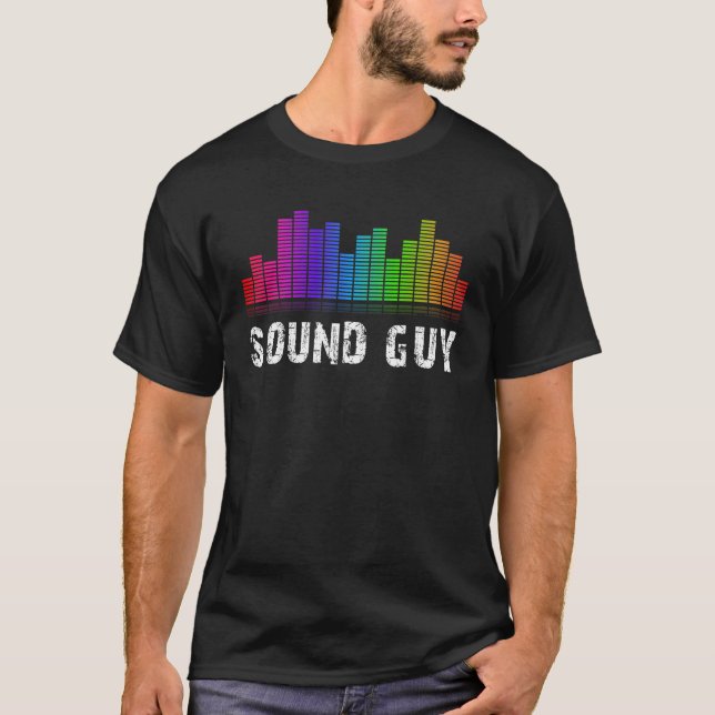Sound Guy Audio Engineer Music T-Shirt (Front)