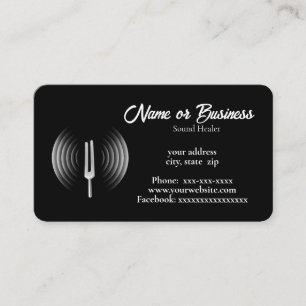 Sound healing business card