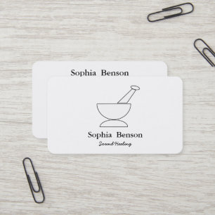 Sound Healing Music Speech Tibetans Singing Bowl Business Card