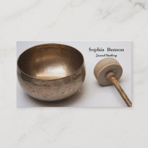 Sound Healing Music Speech Tibetans Singing Bowl Business Card