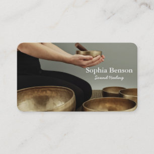 Sound Healing Music Speech Tibetans Singing Bowl Business Card