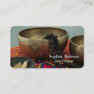 Sound Healing Music Speech Tibetans Singing Bowl Business Card