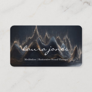 Sound Healing Sonic Wave Resonance Business Card