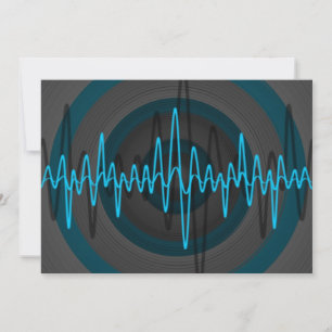 Sound Light Blue Dark invitation