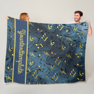 sound, metal, music, musical, sign, note, shape, fleece blanket