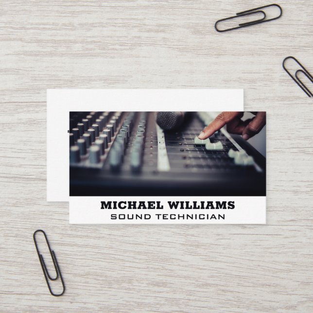 Sound Mixer | Producer Business Card (Front/Back In Situ)