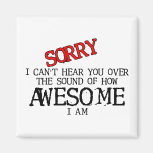 Sound of Awesome Funny Magnet Humour