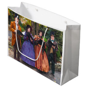 Sound Of Carolers Large Gift Bag