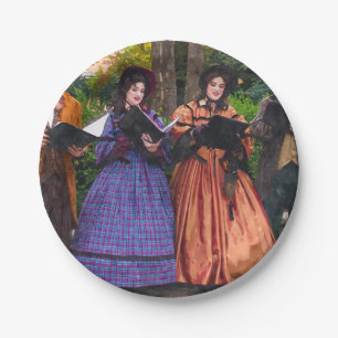 Sound Of Carolers Paper Plate