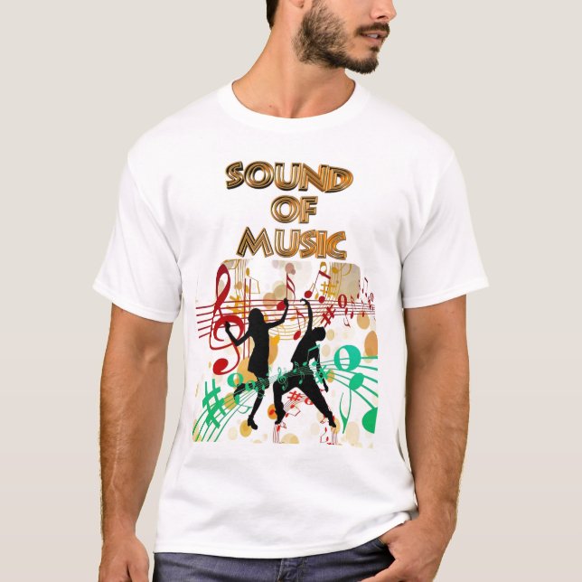 Sound of Music Dancing Colourful Men's T-Shirt (Front)