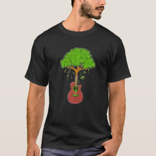 Sound Of Nature Music Guitar Tree Forest Wood Musi T-Shirt