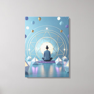 Sound of Silence Meditative Abstract Canvas Print