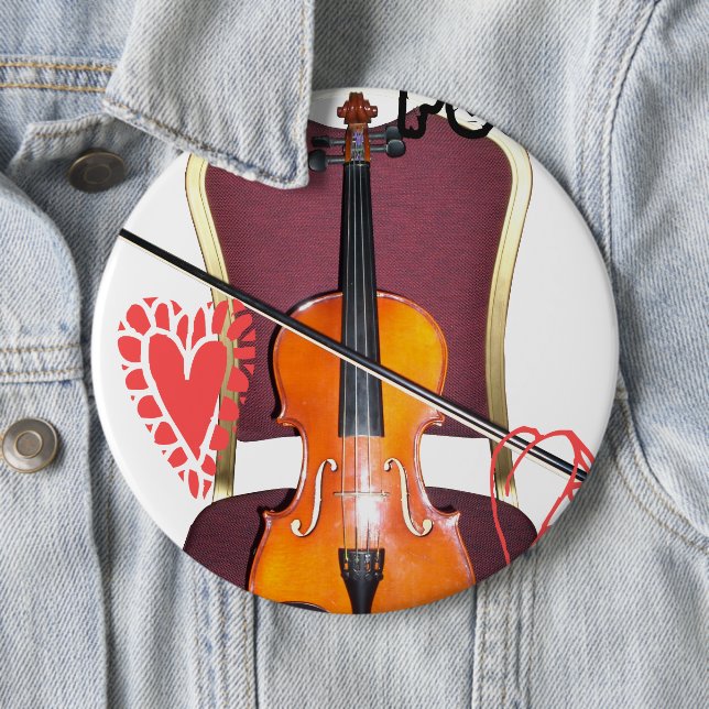 Sound of  v love hakuna matata valentine 6 cm round badge (In Situ)