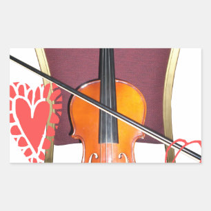 Sound of  v love hakuna matata valentine rectangular sticker