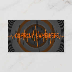 Sound Orange Dark 'Company Name' business card