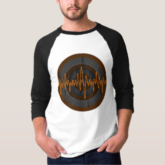 Sound Orange Dark Round t-shirt 3/4 sleeve raglan