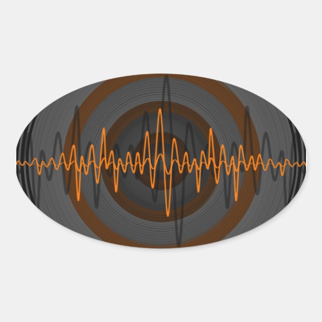 Sound Orange Dark sticker oval (Front)