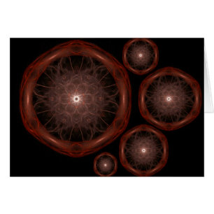 Sound Patterns Fractal Art Card