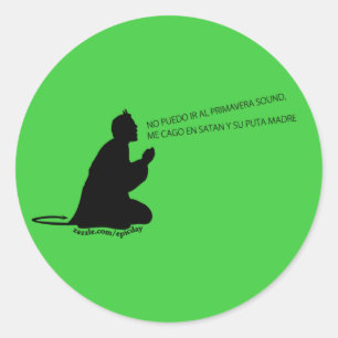 Sound Pegatina/Sticker Spring (style 2) Classic Round Sticker