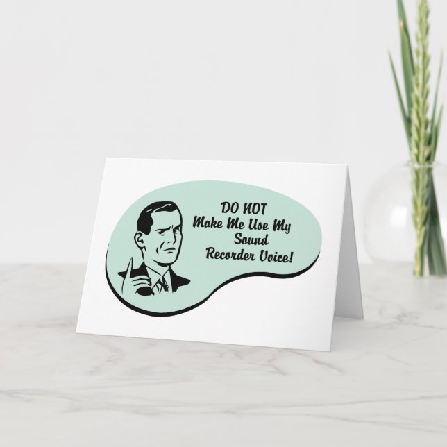 Sound Recorder Voice Card (Front)