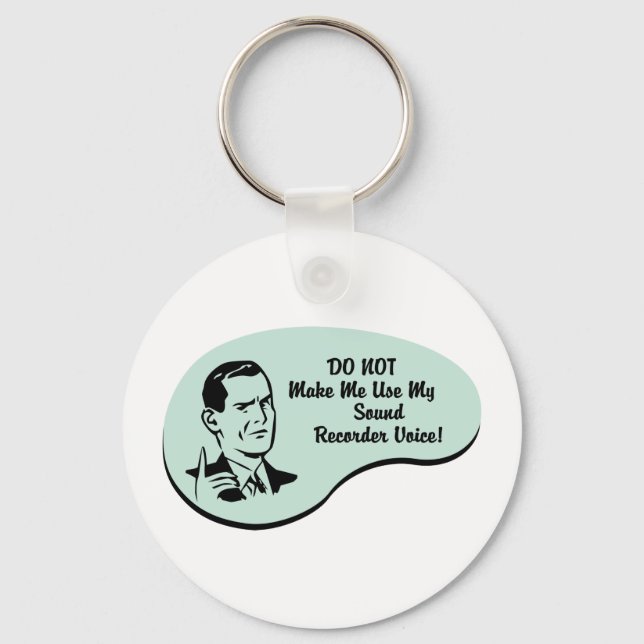 Sound Recorder Voice Key Ring (Front)