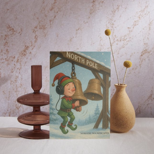 Sound Recording on North Pole Holiday Postcard (Creator Uploaded)