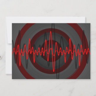 Sound Red Dark invitation