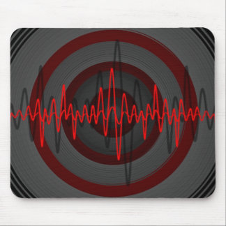 Sound Red Dark mousepad