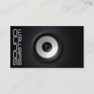 Sound service company business card