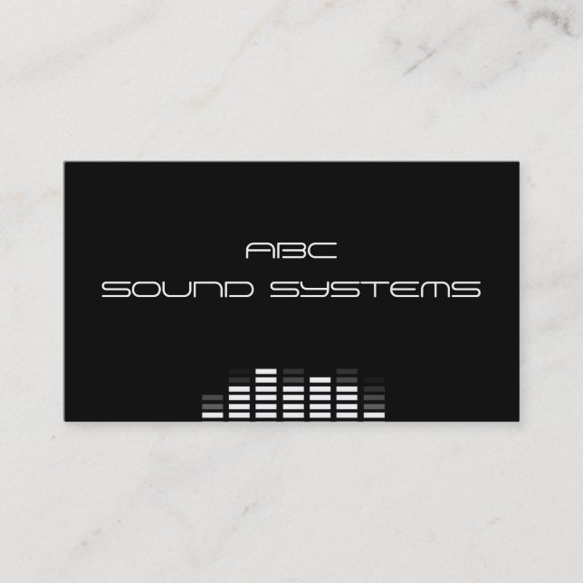 "Sound Systems" Business Card (Front)